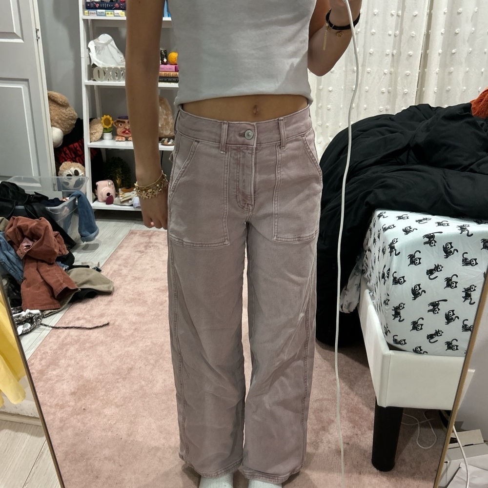 American eagle pink/purple jeans